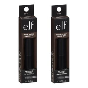 E.L.F WOW BROW TINTED GEL IN DEEP BROWN X2 - BNIB